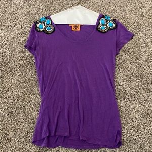 Tory Burch Scoop Neck T shirt